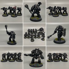 IRON HANDS Space Marines Force Warhammer 40K Astartes Horus Heresy 30K Bemalt