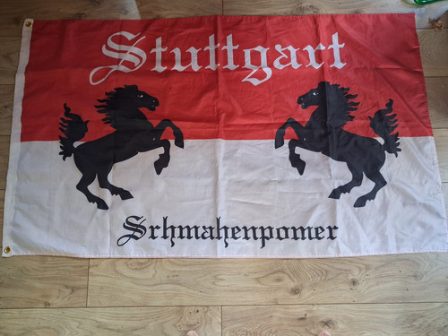 Fahne flagge stuttgart weiß - fahne,