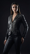 Nappa leder blazer schwarz - blazer,