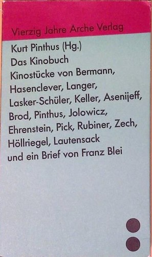 Das kinobuch kinostücke brod - kinostücke,