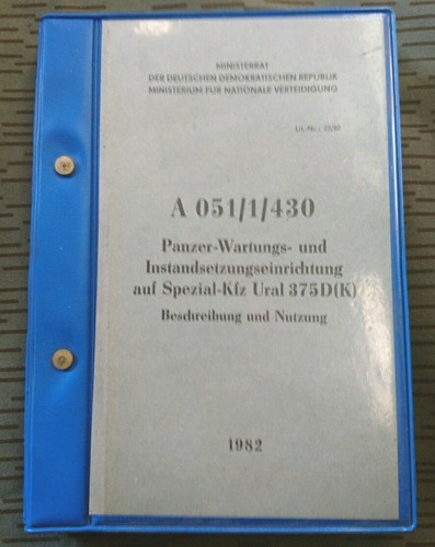 Nva vorschrift 052 430 - a, 052/1/430