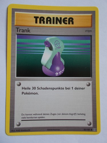 Pokemon karten 108 trank - karten,