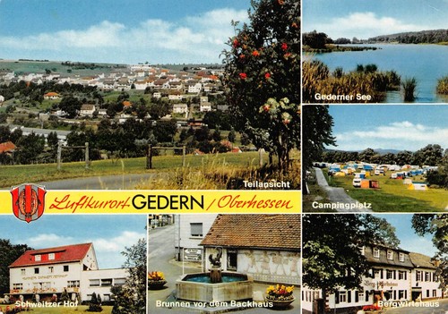Gedern mehrbildkarte gl1974 - gedern,