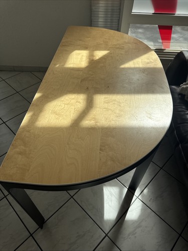 Tisch holzoptik halbkreis - holzoptik,