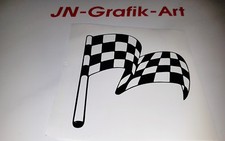 2x Aufkleber Rennflagge Auto Style Sticker Tuning Racing JDM Turbo Kult Schocker