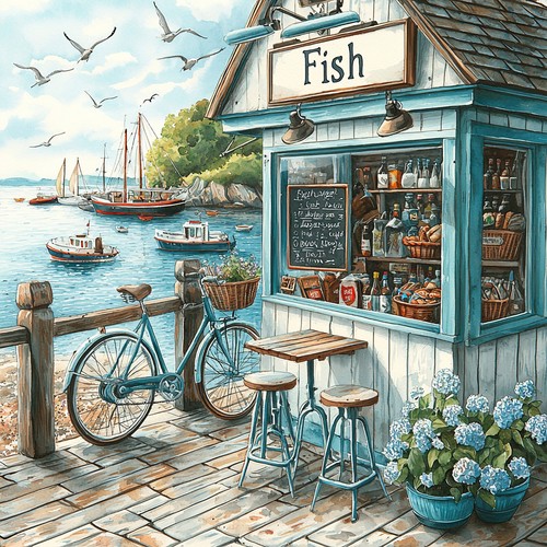 Dekobild fisch imbiss - fisch,