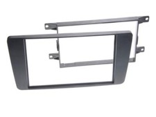 SKODA Octavia 2 1Z  Auto Radio Blende Einbau Rahmen Doppel-DIN schwarz