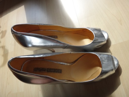 Silberne buffalo high heels - silberne,