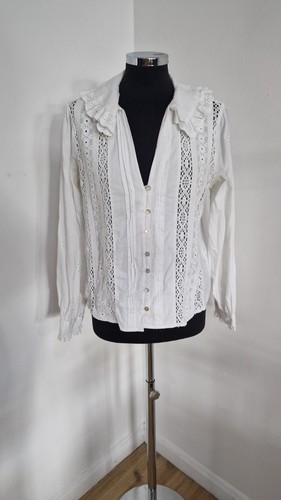 Zara weißes blusenshirt mit - blusenshirt,