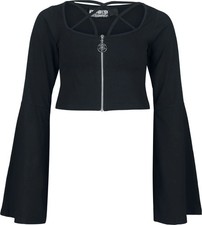 Poizen Industries Langarmshirt Damen Eclipse Top schwarz