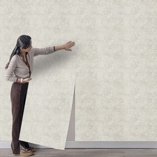 Betonoptik Tapete Silber Putz