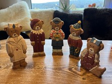 Viele Große Holzfiguren Deko Weihnachten Vintage ?Holz ?SET