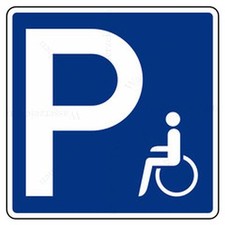 Autoaufkleber Parkplatz