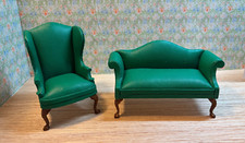 Miniature Dollhouse Green