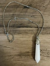 Mondstein Kette Imitat Silber