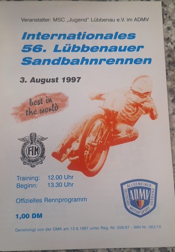 Programm speedway sandbahn - programm,