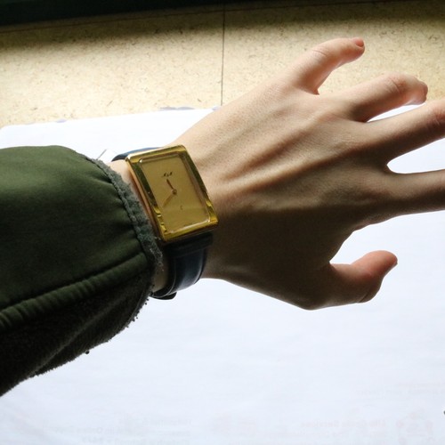 Dresswatch gold blau - gold, &