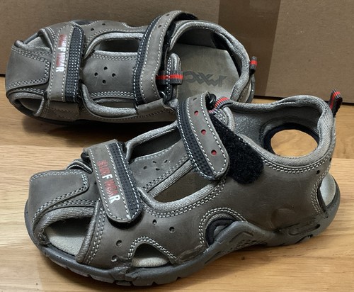 Kinder sandalen grau mit klett - grau,