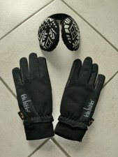 Felix Bühler ♥ Winter REIT HANDSCHUHE Gr. 7-7,5 + OHRENSCHÜTZER ♥ uni ♥ HYTEX ♥