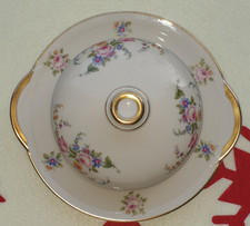 Edelstein Bavaria Vintage Porzellan Butterdose mit Deckel 