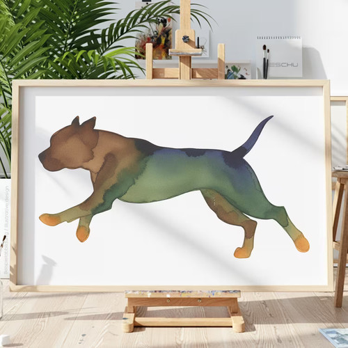 Hunde tiere v55 schablone - hunde,