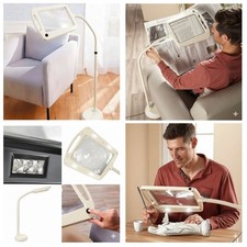 XL Standlupe Lupe ,12 LED A4