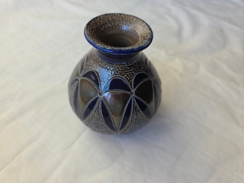 Steinzeug vase mit - steinzeug,