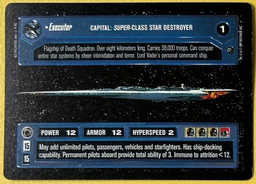 Swccg executor star - swccg, wars