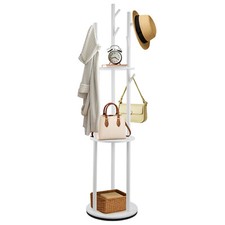 Garderobenständer Kleiderständer Holz aus Kiefernholz Freistehende Garderobe