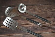 3x solides Fissler Edelstahl Kochbesteck - Kelle, Pfannenwender