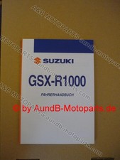 GSXR 1000 K8 Fahrerhandbuch