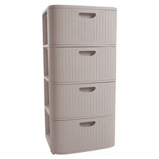 Kreher® XL Schubladenwagen Rollcontainer aus Kunststoff, rollbar (Farbe wählbar)