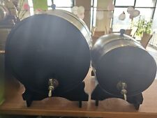 Rustikales Weinfass 10+5 l mit Zapfhahn–Deko & Lagerung für Wein, Whiskey, Bier