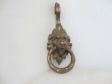 Antik Messing Löwenkopf Schlaufe Griff Möbel ziehen alte Krawatte Schrank viktorianisch