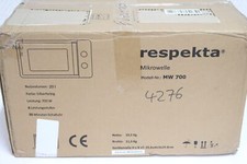 respekta MW 700 17L Unterbau-/Stand-Mikrowelle Silber lackiert Neu Rechnung MwSt