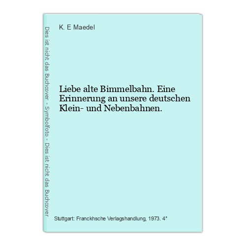 Liebe alte bimmelbahn eine - bimmelbahn.,