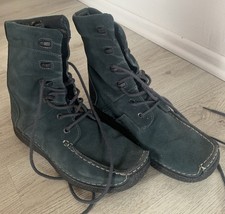 Lederboots/Kurze Stiefel von Wolky, Gr. 39, petrolgrün