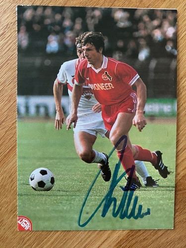 Klaus fischer autogrammkarte - klaus,