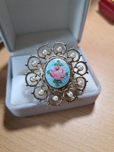 Vintage brosche mit - vintage,