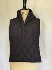 OPUS Steppweste One size mit Kapuze seitlich offen mit Riegel, schwarz, neu