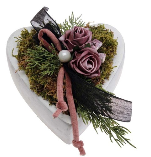Grabschale grabschmuck herz - grabschale,