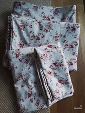 Wendebettwäsche 4 teilig 135 x 200 m Mikrofaser Rosenmuster