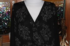 bluse, durchsichtig, Gr. 50