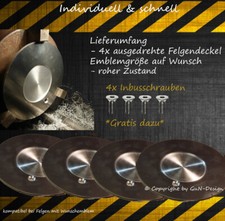  Felgendeckel Ohne Schrift 4xNabendeckel passt bei OZ Turbo- Sicke auf Wunsch