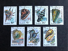 Mi. Nr. 1247/53 Meeresmuscheln gestempelt