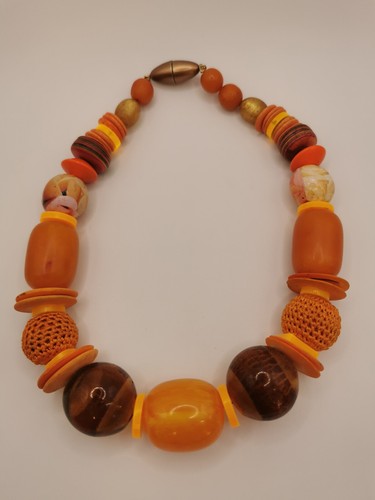 Modeschmuck kette bernstein - kette, /