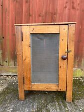 Vintage antiker Kiefer Fleischtrockenschrank Schrank
