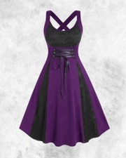 Neu lila & schwarz Gothic