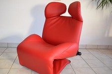 CASSINA Wink  in Leder ROT - wie NEU  !!!