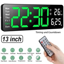 13" Wanduhr Digitale Groß mit
